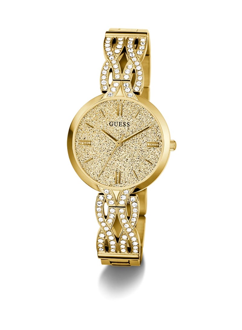 GUESS Women's Watches  GUESS Ladies Gold Tone Analog Watch - Image 1